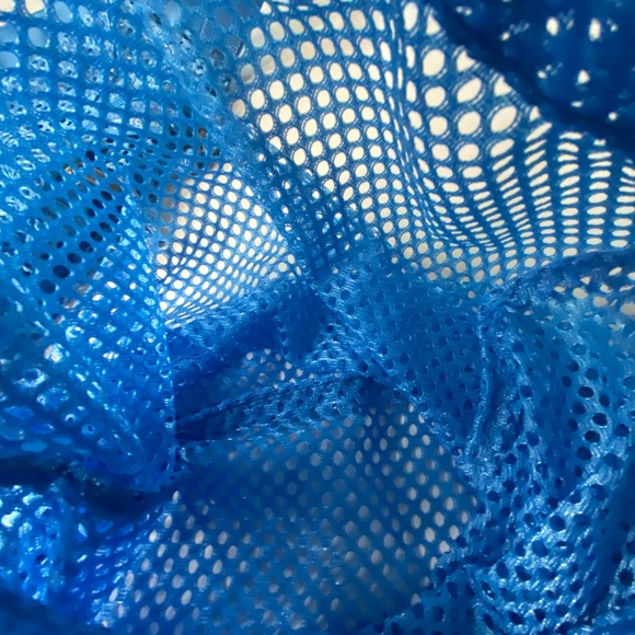 * EastSport Blue Mesh Sling Backpack with separate shoe/ sport bag  security bag - Picture 10 of 11